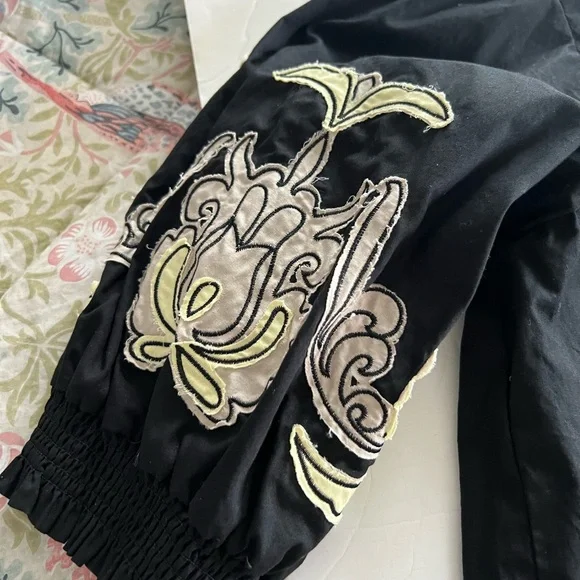 Black Tunic with Drawstring Detail - Picture 4 of 6